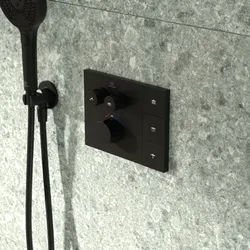 Ideal Standard Ceratherm Thermostat-Armatur Unterputz mit Navigo® A7894XG Brausewähler in Silk Black; passend für Solos Kopfbrausen mit Fernbedienung