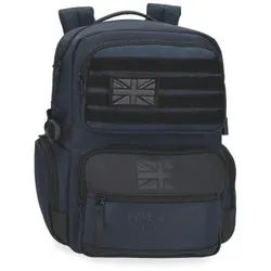 Pepe Jeans Unisex. 7062744 Bromley 24 navy Rucksack Computertasche (OSFA), Lässig, Polyester, Marine