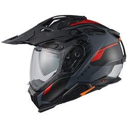 Nexx X.WED 3 Keyo Carbon 22-06 Motocross Helm, schwarz-grau-rot, Größe M