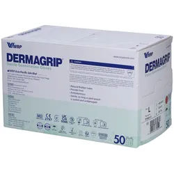 Dermagrip Untersuchungs-Handschuhe Latex L steril