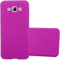 Cadorabo Hard Cover Frosty Cover (Galaxy A8 (2018)), Smartphone Hülle, Pink