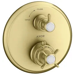 hansgrohe Unterputzarmatur Axor Montreux Thermostat mit Absperrventil Unterputz mit Kreuzgriff
