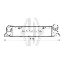 DIEDERICHS Ladeluftkühler für BMW 4 3 1 2