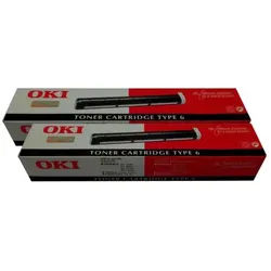 Okidata Type 6 Toner Black 2 Pack