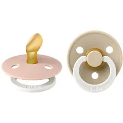 Bibs Anatomisch geformter Sauger Glow Vanille - Blush 0-6 Monate