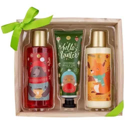 Accentra Badeset Hello Winter mit Duschgel, Bodylotion und Hand- & Nagelcreme Set 1 St