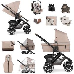 ABC Design Salsa 4 Air Kombikinderwagen Starter Set Pure (G3) 2024, Farbe Kinderwagen: Wheat