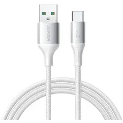 JOYROOM Flash USB-Kabel, (200 cm), 3A Ladekabel 2 m, USB-A zu USB-C, Nylon, Weiß weiß