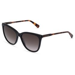 Longchamp LO718S Damen-Sonnenbrille Vollrand Butterfly Kunststoff-Gestell, Schwarz