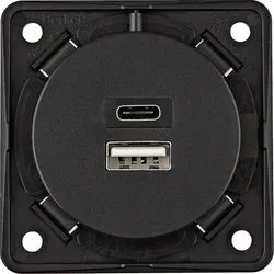 Berker USB Ladesteckdose 230V,2-fach,3A, A+C 926202505