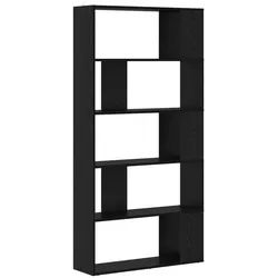 vidaXL Bücherregal 80 x 24 x 159 cm Bücherregal Schwarz Eichen-Optik 80x24x159 cm Spanpla schwarz
