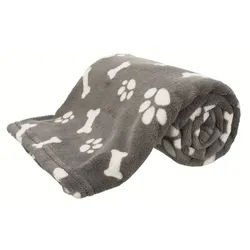 Trixie Decke Kenny Plüsch grau | 100×75cm