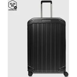 Piquadro PQ Light Großer Trolley Koffer mit 4-Rollen, erweiterbar4 Rollen Mattschwarz