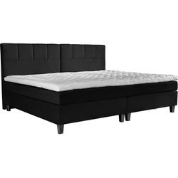 Esposa Boxspringbett , Graphitfarben , Textil , Buche , H2 , 5-Zonen , Höhe ca. 19 cm , 240x200 cm , Über- und Sondergrößen erhältlich, gepolstertes Kopfteil, Stoffauswahl, Topper durchgehend, in verschiedenen Größen erhältlich, Partnermatratze mit durchgehendem Bezug , Schlafzimmer, Betten, Boxspringbetten