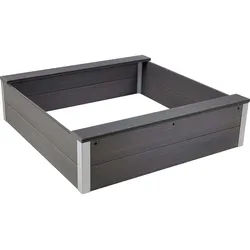 dobar WPC Sandkasten "Theo" , Silbergrau