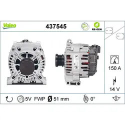 Drehstromgenerator VALEO 437545