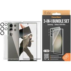 PanzerGlass Displayschutzglas »3-in-1 Bundle Set Screen Protector, Case und Camera Lens Protector«, für Samsung Galaxy S24 Ultra, 86600221-0 Transparent