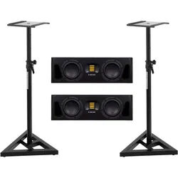 Adam Audio A44H Studiomonitor Stativ Set