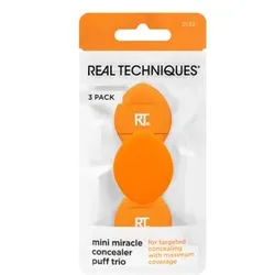 Real Techniques Mini M. Concealer Puff Trio Make-Up Schwamm