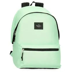 Pepe Jeans für alle. 63224C7 Rucksack Aris Buntes Grün (OSFA), Lässig, Polyester, Kinderbekleidung