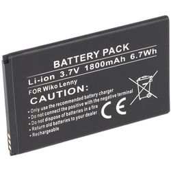 Wiko Lenny Akku Li-Ion als Ersatz-Akku von AccuCell mit 1800mAh, B1510013109