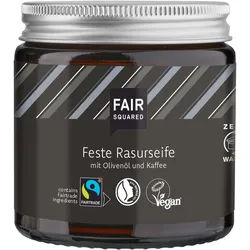 Fair Squared Feste Rasurseife Olive + Kaffee 100 g Männer