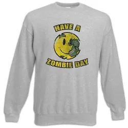 Urban Backwoods Sweatshirt Have A Zombie Day Sweatshirt House Haus Thousand 1000 Corpses Leichen (1-tlg) Horror Captain Movie Rob grau 5XL