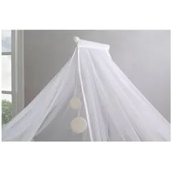 Möbel-Zeit Betthimmel / Moskitonetz für Babybetten weiß