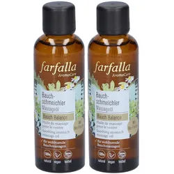 Farfalla AromaCare Huile de Massage Ventre Duo