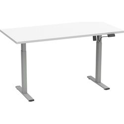 VCM, Schreibtisch, Schreibtisch verstellbar Lona 140x80 si (140 x 80 x 120 cm)