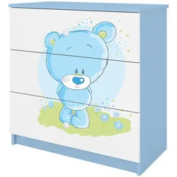 Raumhirsch Furniture Kommode Babydreams Blaubär 81/81/41 , Holzwerkstoff , Rechteckig , 81x81x41 cm , Babymöbel & Kindermöbel, Babyzimmer, Babyregale & Kinderregale