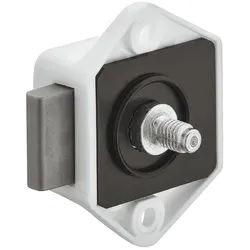 Aufschraub-Riegelschloss, Häfele Push-Lock Mini, weiß
