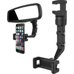 Hurtel Mobile phone holder for the rearview mirror/car - Black, Smartphone Halterung, Schwarz