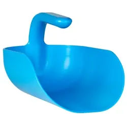 Vikan Ergonomische Handschaufel, 2 Liter, Lebensmittelschaufel aus Polypropylen zum Entnehmen größerer Mengen, Farbe: blau