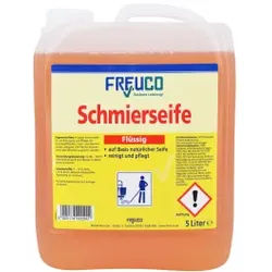 Freuco flüssige Schmierseife, Reinigung von Kunststoffflächen und Steinböden, 5 l - Kanister