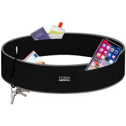 Formbelt Laufgürtel Sport-Bauchtasche mit Reißverschluss Laufgürtel für Handy Lauftasche Bauchtasche, Reißverschluss, Laufgürtel für Handy, Lauftasche schwarz L