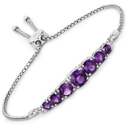 Rafaela Donata - Armband Sterling Silber Amethyst in Silber Armbänder & Armreife Damen