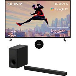 Sony KD-65X80L + HT-SD40 Soundbar LED-Fernseher (164 cm/65 Zoll, 4K Ultra HD, Google TV, Smart-TV, BRAVIA CORE, TRILUMINOS PRO, HDMI 2.1, Gaming-Menü mit ALLM) schwarz
