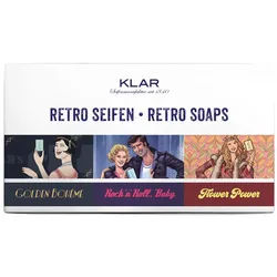 Klar-Seifen - Geschenkset Retro Seifen (20er, 50er, 70er), palmölfrei 1 St