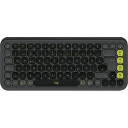 LOGITECH POPIKSW - Tastatur, Bluetooth, schwarz-grün, QWERTZ