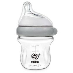 Haakaa Generation 3 Trinkflasche Glas 1 St grau