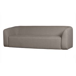 3-Sitzer Sofa Sloping aus Stoff, Grau