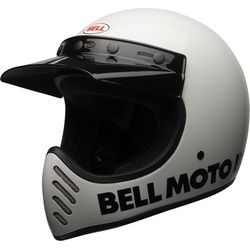 Bell Moto-3 Classic Motocross Helm, weiss, Größe M