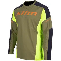 Klim XC Pro Motocross Jersey, grün-gelb, Größe XL für Männer
