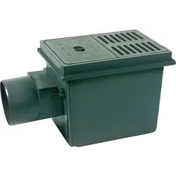 Kellerablauf mit 3-Fach Rückstausicherung waagerecht DN 100 - schwarz