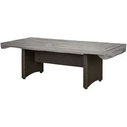 a casa mia Tisch-Schutzhülle Padua , grau , Maße (cm): B: 220 H: 15 T: 100.0