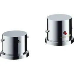 hansgrohe Fertigmontageset Axor Starck 2-L-BW-Rand-Arm., mit Thermostat, chrom