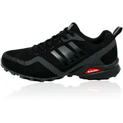 Nowaland Bequeme und Funktionale Outdoor-Schuhe Freizeitschuhe Sneaker grau|schwarz 44 EU