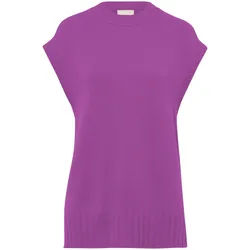 Le pull sans manches encolure arrondie include fuchsia