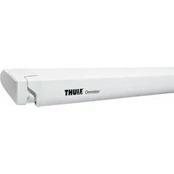 Thule Omnistor 6300 Dachmarkise motorisiert Gehäusefarbe Weiß Tuchfarbe Mystic Grey 375 cm